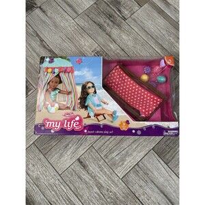 My Life As Beach Cabana Play Set for 18" Dolls American Girl, 3 Pieces